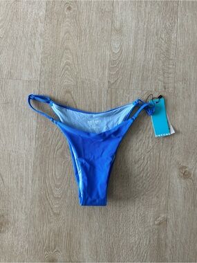ONEONE Royal Blue Ribbed Bikini Bottom - Women's Swim